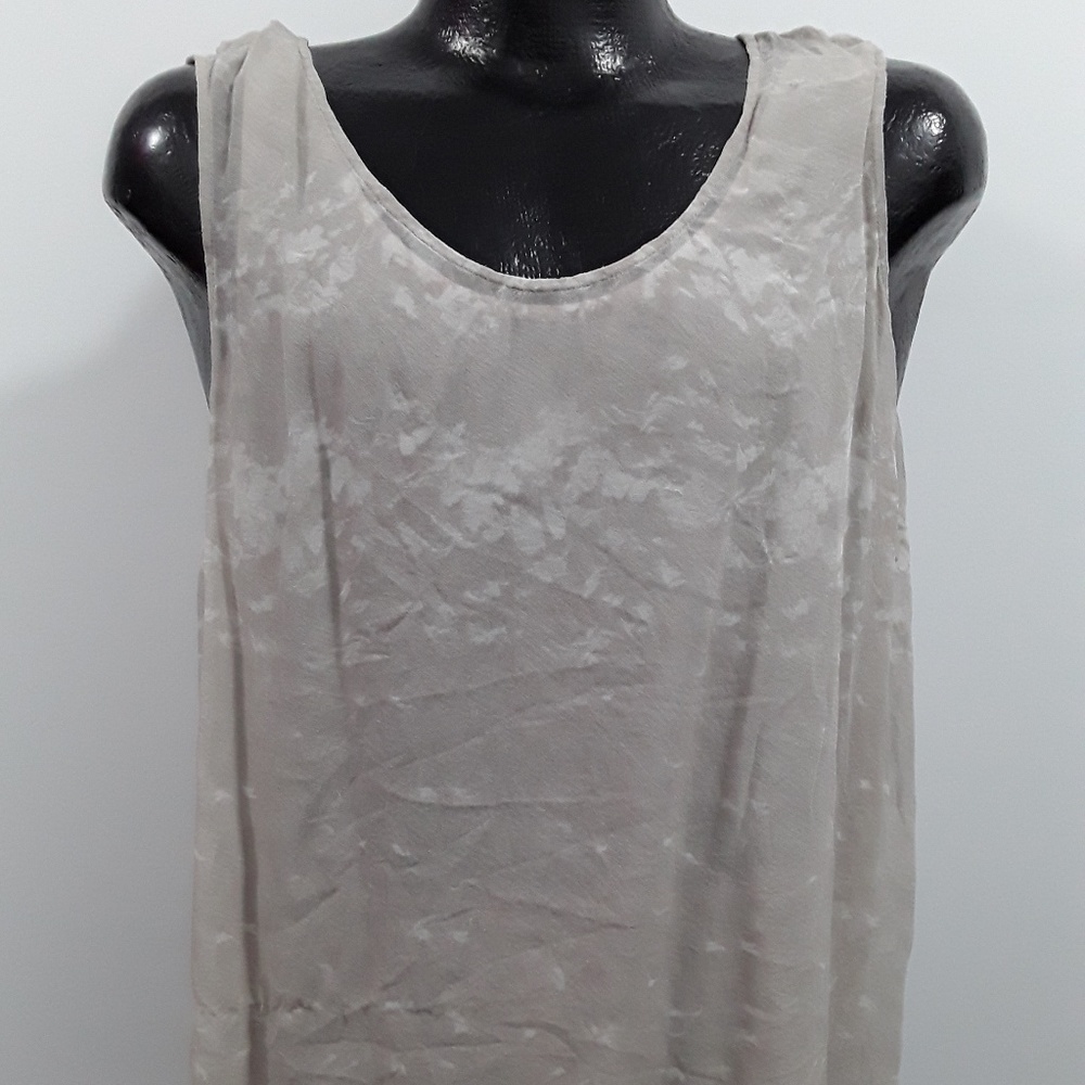 Coldwater Creek silk top blouse sleeves women size XL (18) - Picture 2 of 6